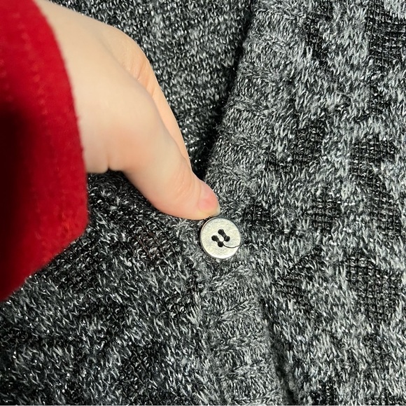 Vintage Diane von Furstenberg Leopard Metallic Cardigan and Skirt Set PLUS SIZE - Picture 6 of 10